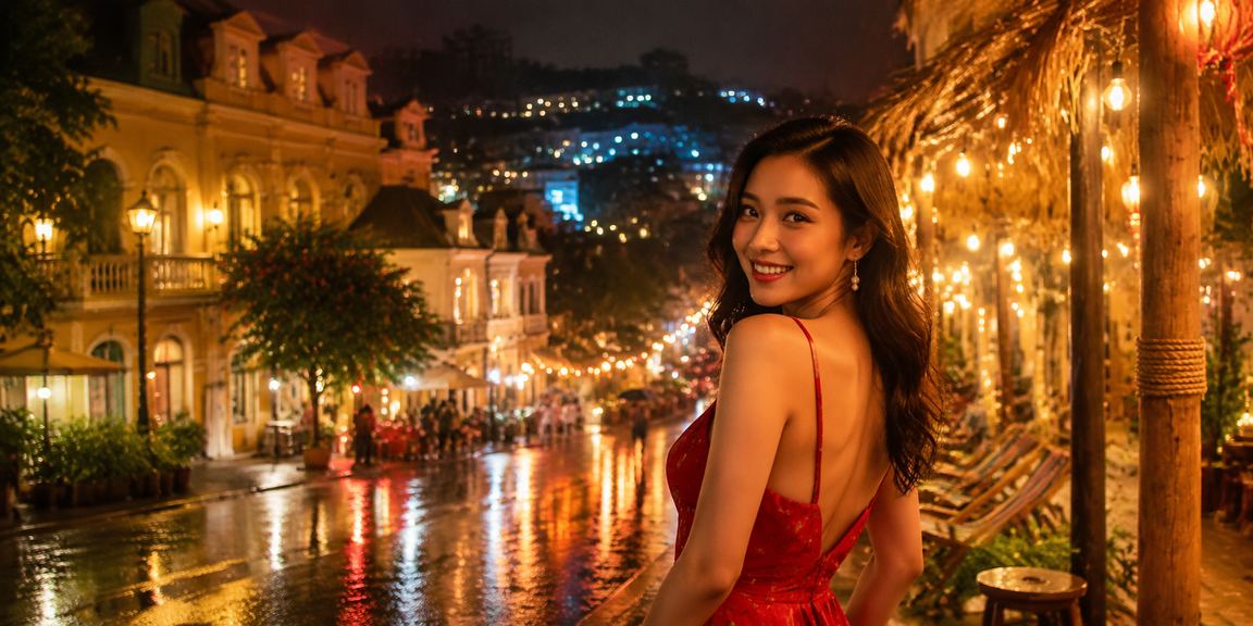 Người dùng tại Đà Lạt truy cập ứng dụng giải trí trực tuyến vào buổi tối